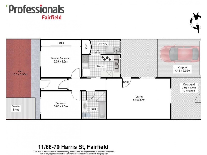 11/66-70 Harris Street, Fairfield NSW 2165 Floorplan