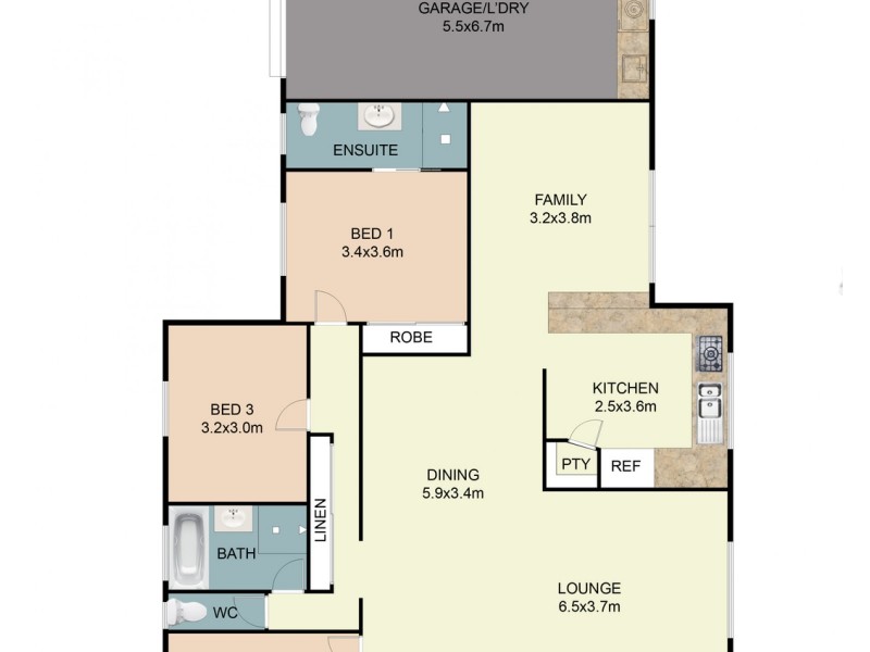 1/17 Cocos Crescent, Forster NSW 2428 Floorplan
