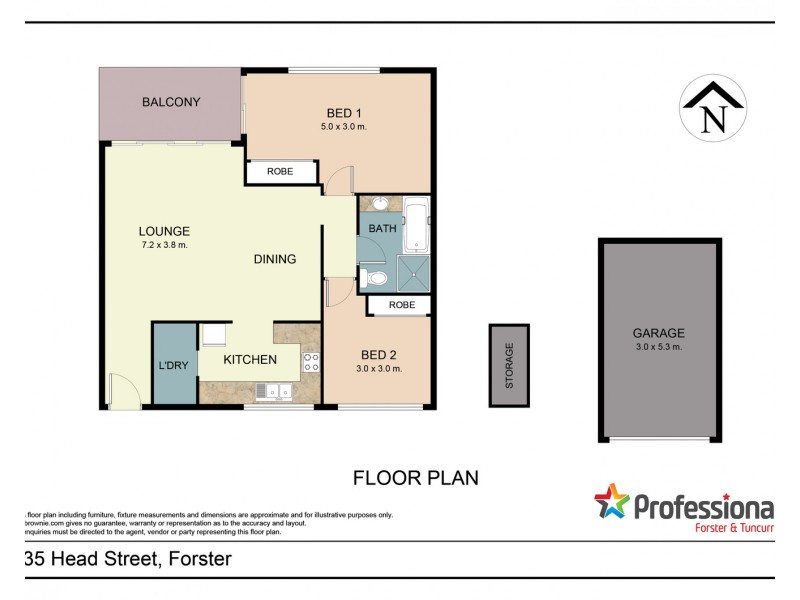 3/35-37 Head Street, Forster NSW 2428 Floorplan