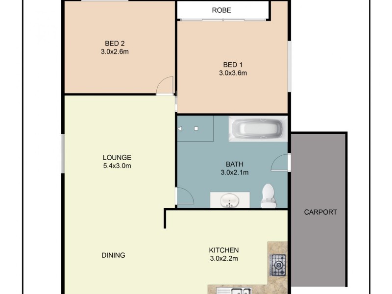 12/12 Goldens Road, Forster NSW 2428 Floorplan