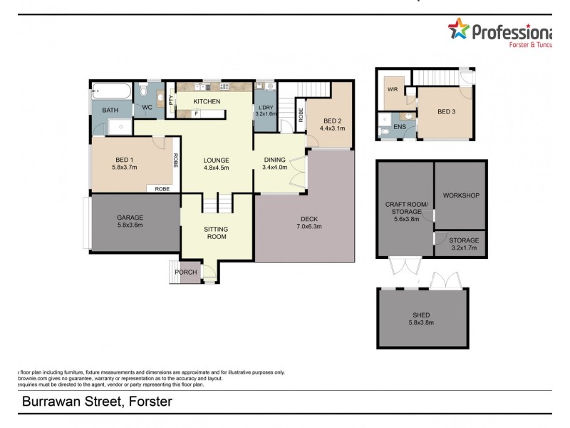 9 Burrawan Street, Forster NSW 2428 Floorplan
