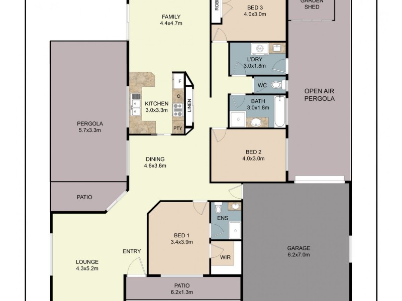 82  Amanda Crescent, Forster NSW 2428 Floorplan