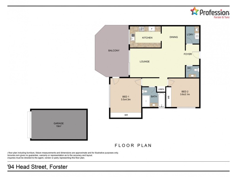 1/94 Head Street, Forster NSW 2428 Floorplan