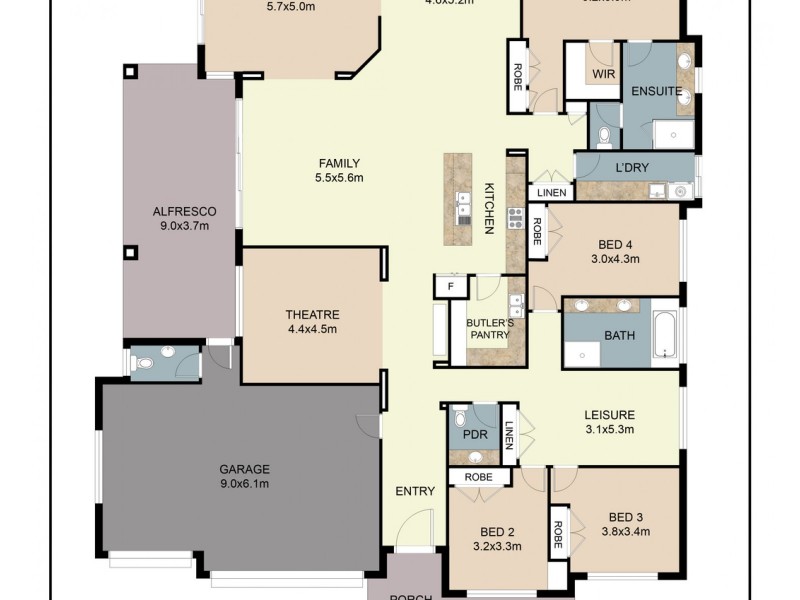 9 Torquay Circuit, Red Head NSW 2430 Floorplan