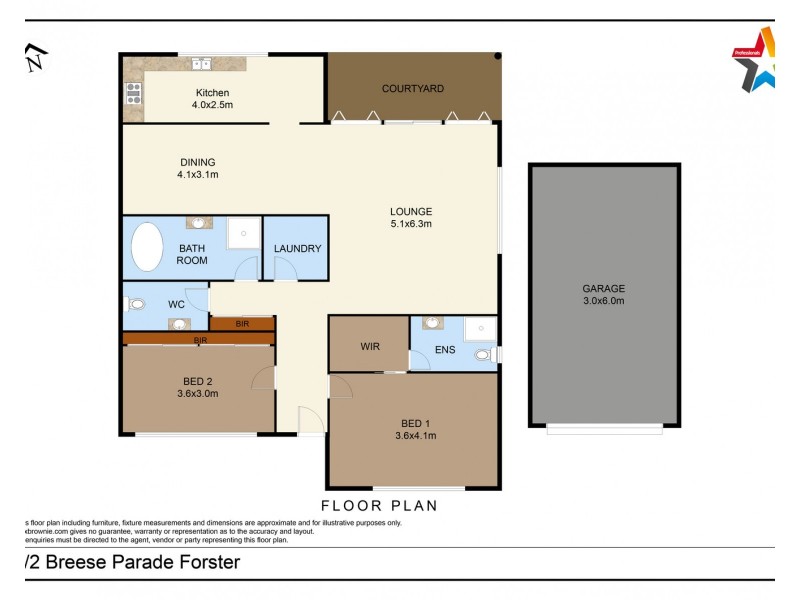 6/2 Breese Parade, Forster NSW 2428 Floorplan