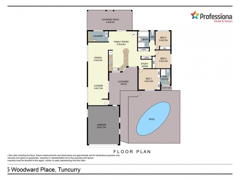 25 Woodward Place, Tuncurry NSW 2428 Floorplan