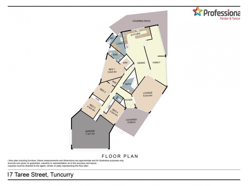 117 Taree Street, Tuncurry NSW 2428 Floorplan