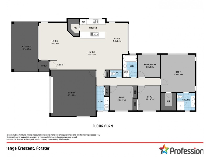 14 Grange Crescent, Forster NSW 2428 Floorplan