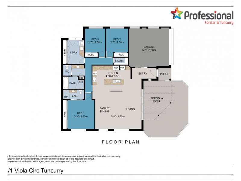 1/1 Viola Circuit, Tuncurry NSW 2428 Floorplan