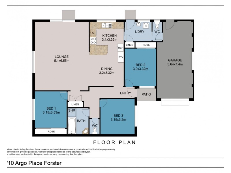 2/10 Argo Place, Forster NSW 2428 Floorplan
