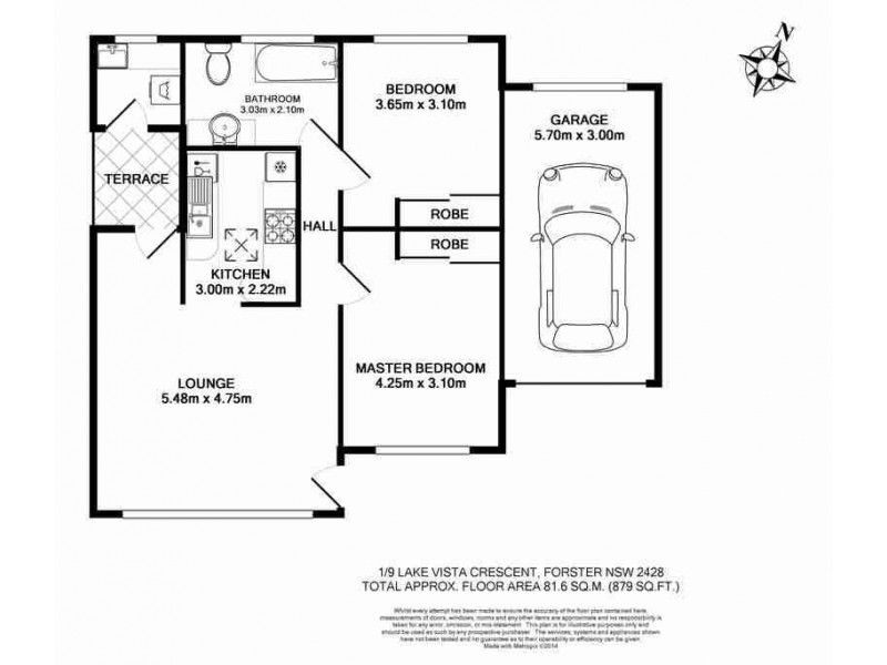 1/9 Lake Vista Crescent, Forster NSW 2428 Floorplan