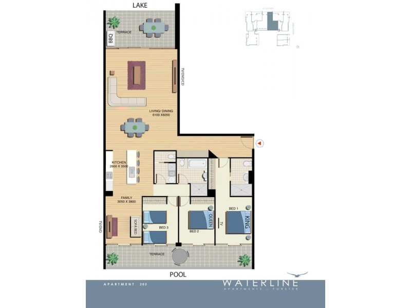 203/30-34 Little  Street, Forster NSW 2428 Floorplan