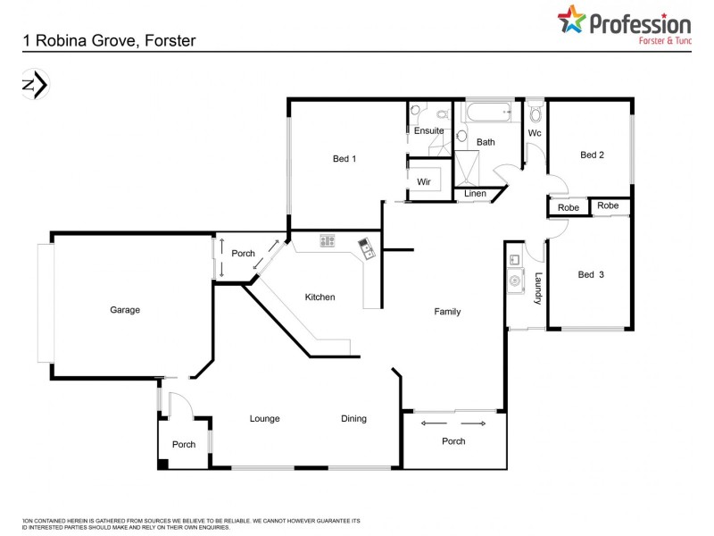 1 Robina Grove, Forster NSW 2428 Floorplan