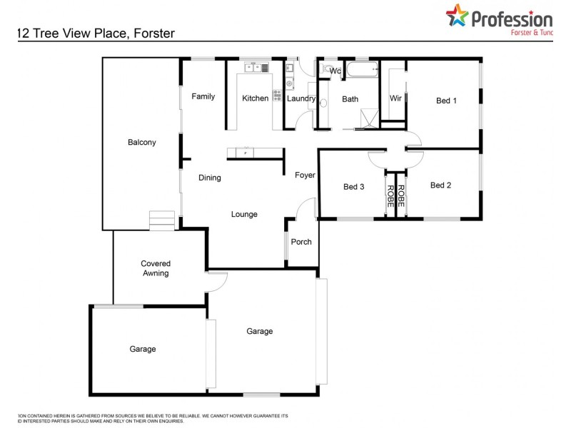 12 Treeview Place, Forster NSW 2428 Floorplan