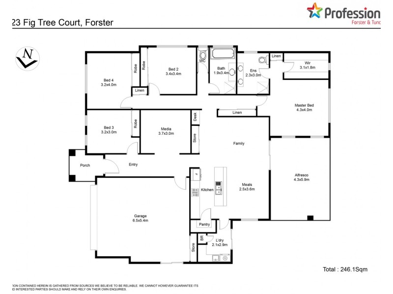 23 Fig Tree Court, Forster NSW 2428 Floorplan