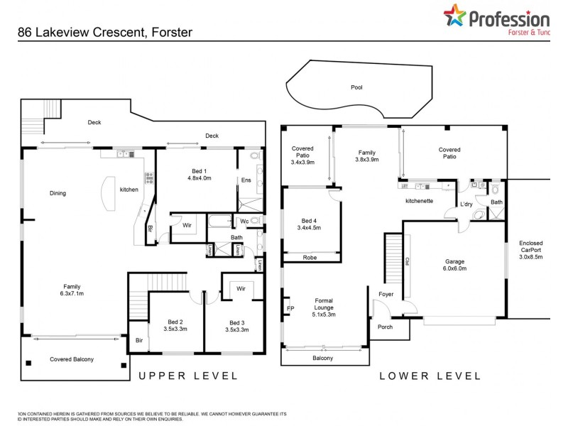 86 Lakeview Crescent, Forster NSW 2428 Floorplan