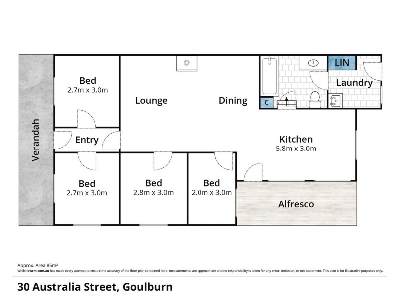 30 Australia Street, Goulburn NSW 2580 Floorplan