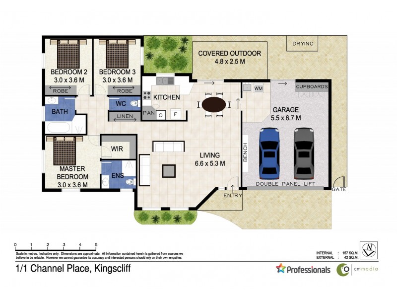 1/1 Channel Place, Kingscliff NSW 2487 Floorplan