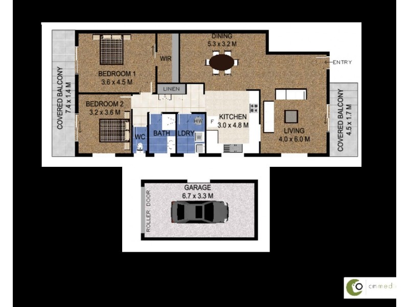 3/256 Marine Parade, Kingscliff NSW 2487 Floorplan