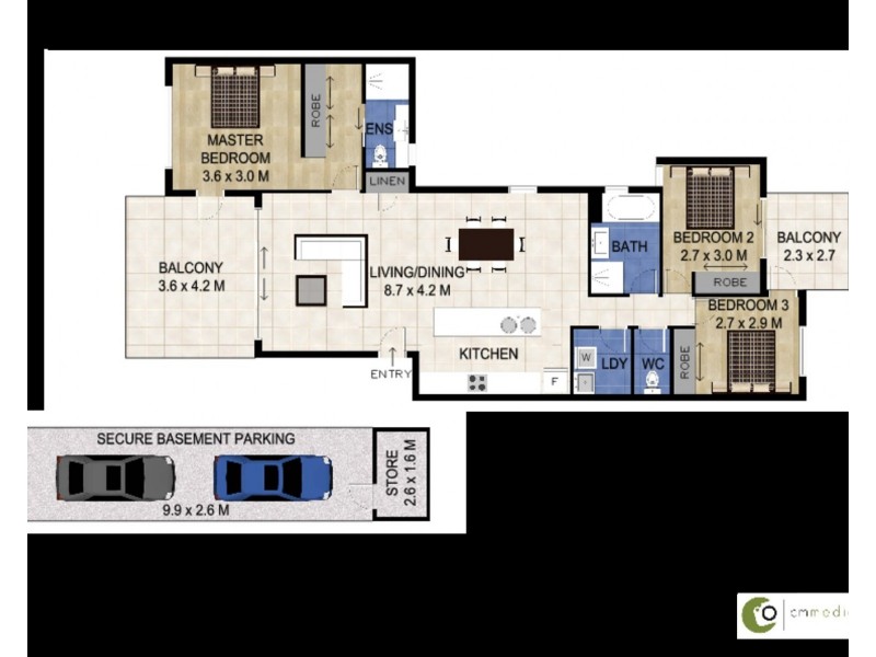 9/26 Kingscliff Street, Kingscliff NSW 2487 Floorplan