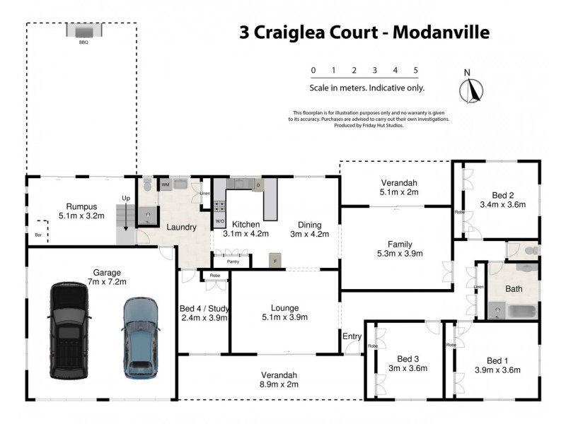 3 Craiglea Court, Modanville NSW 2480 Floorplan