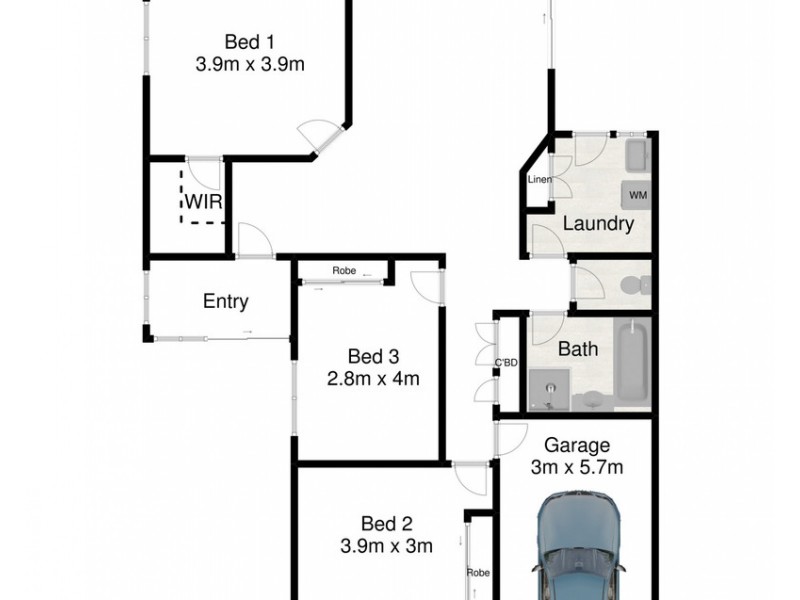 1/36 Woodland Avenue, Lismore Heights NSW 2480 Floorplan
