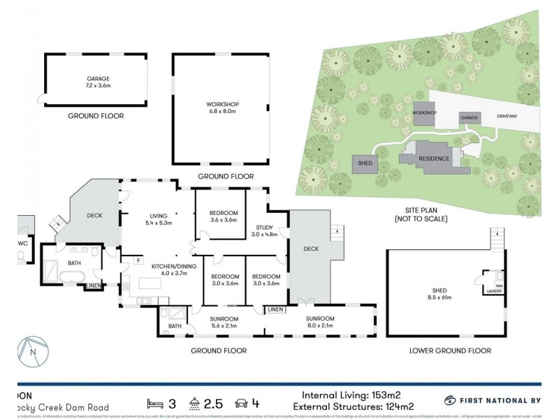135 Rocky Creek Dam Road, Dunoon NSW 2480 Floorplan