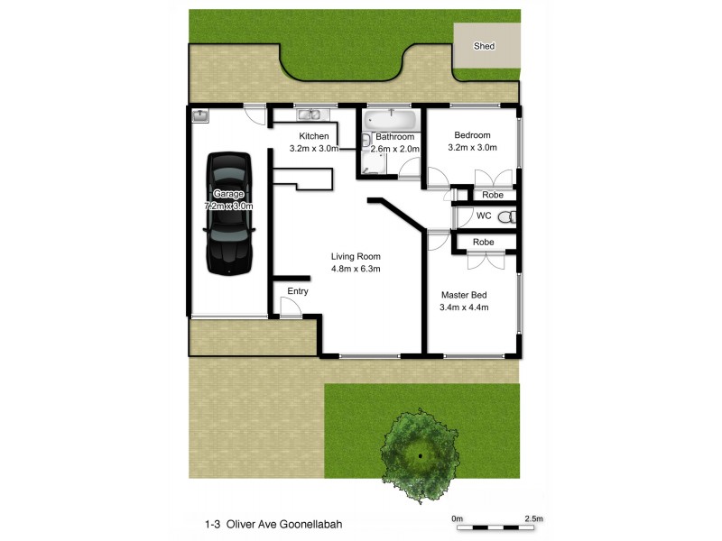 1/3 Oliver Avenue, Goonellabah NSW 2480 Floorplan