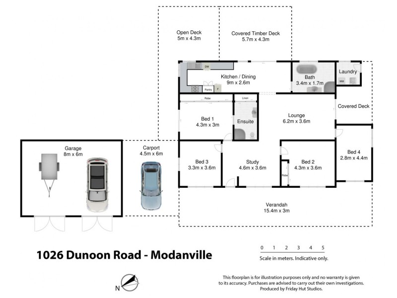 1026 Dunoon Road, Modanville NSW 2480 Floorplan