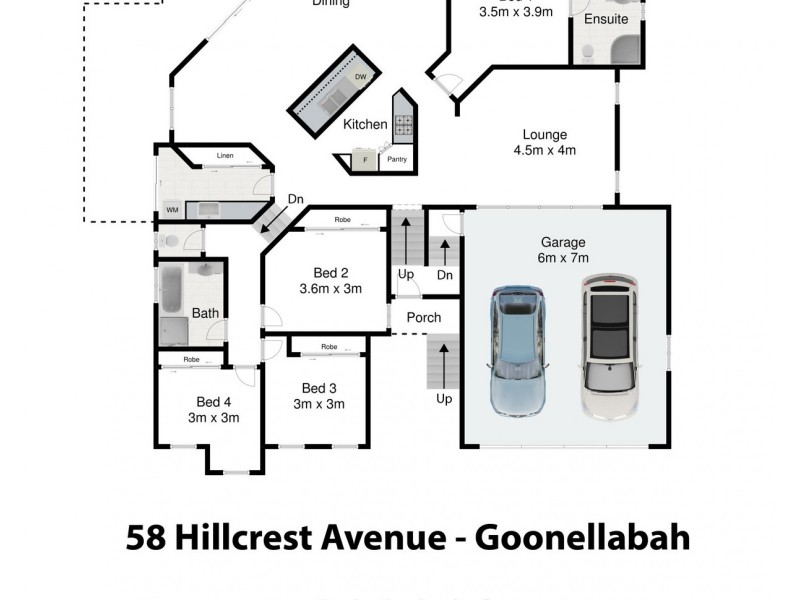58 Hillcrest Avenue, Goonellabah NSW 2480 Floorplan