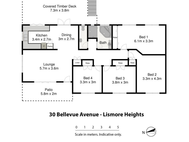 30 Bellevue Avenue, Lismore Heights NSW 2480 Floorplan
