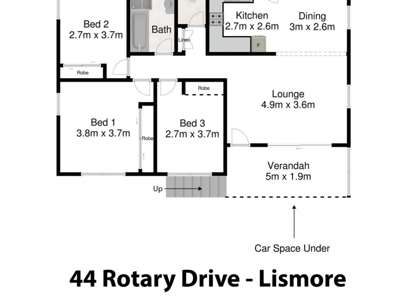 44 Rotary Drive, Lismore Heights NSW 2480 Floorplan
