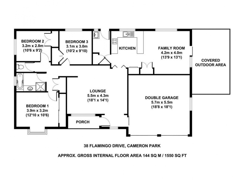 38 Flamingo Drive, Cameron Park NSW 2285 Floorplan