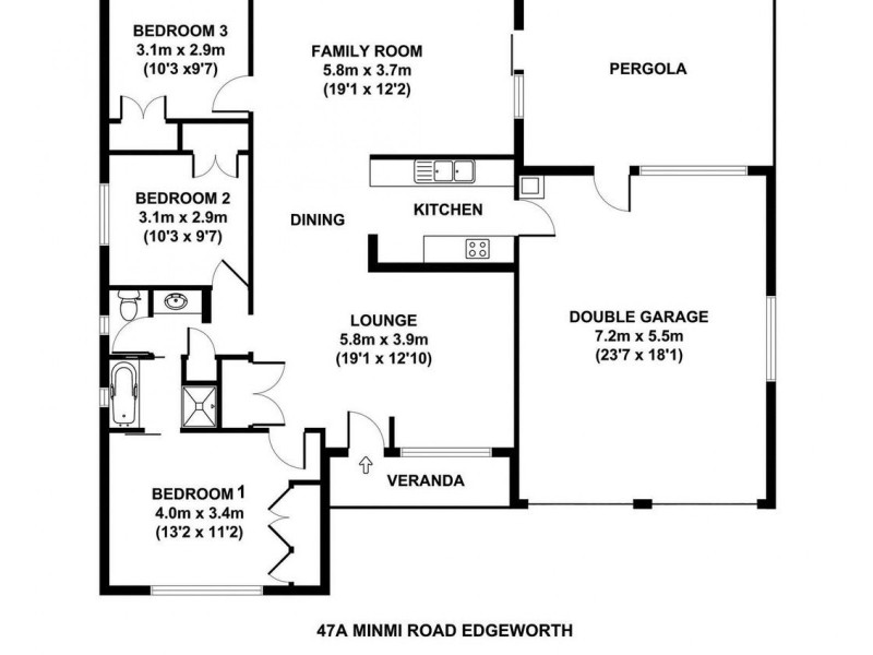 47A Minmi Road, Edgeworth NSW 2285 Floorplan