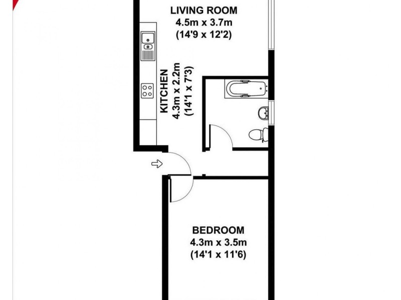 6/39 Tooke Street, Cooks Hill NSW 2300 Floorplan