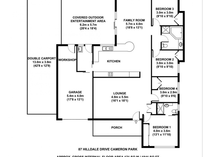 87 Hilldale Drive, Cameron Park NSW 2285 Floorplan