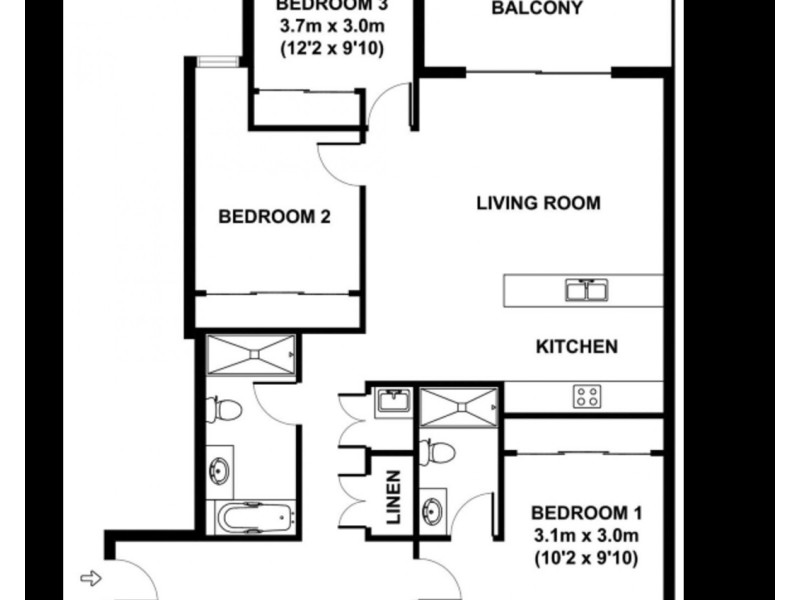 106/60 King Street, Newcastle NSW 2300 Floorplan
