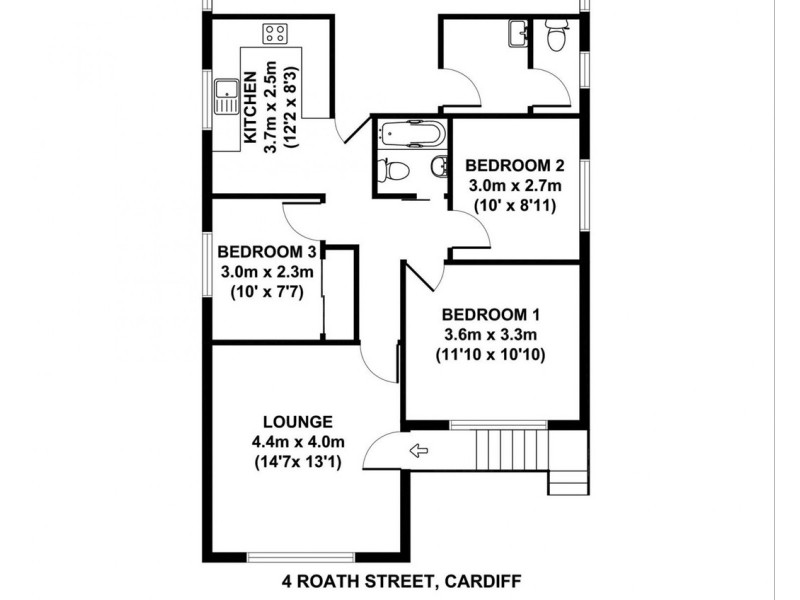 4 Roath Street, Cardiff NSW 2285 Floorplan