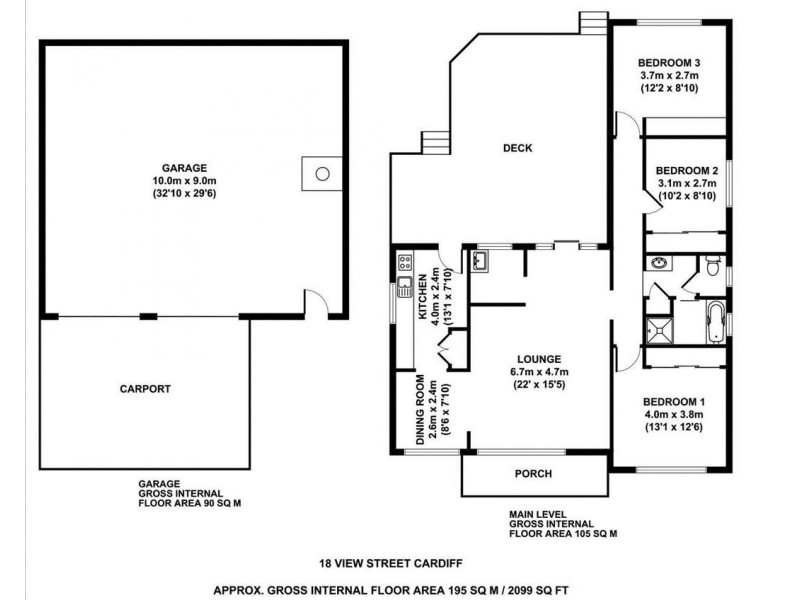 18 View Street, Cardiff NSW 2285 Floorplan