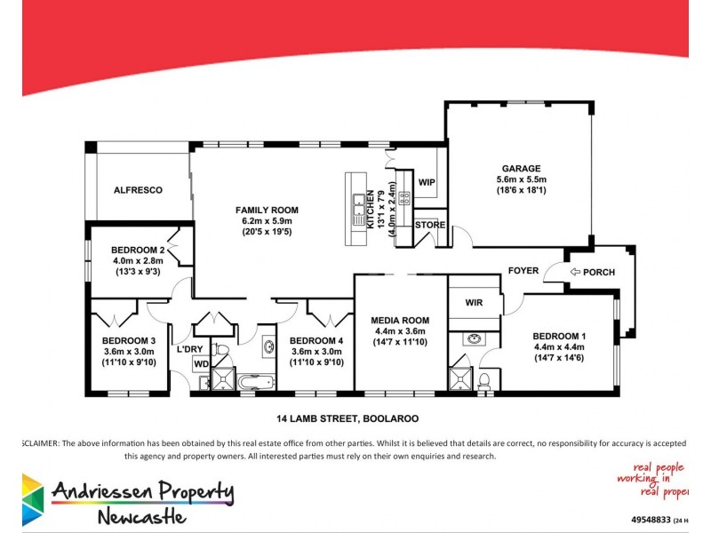 14 Lamb Street, Boolaroo NSW 2284 Floorplan