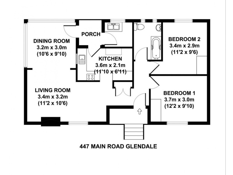 447 Main Road, Glendale NSW 2285 Floorplan