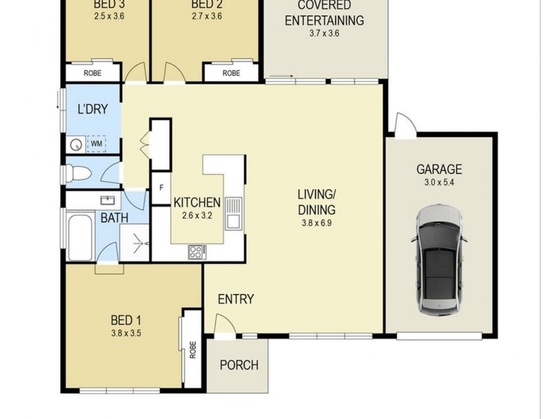 2/2 Baron Close, Valentine NSW 2280 Floorplan