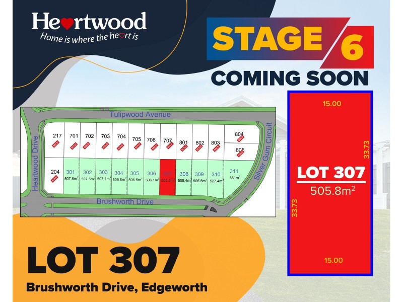 Lot Lot, 307 Brushworth Drive, Edgeworth NSW 2285
