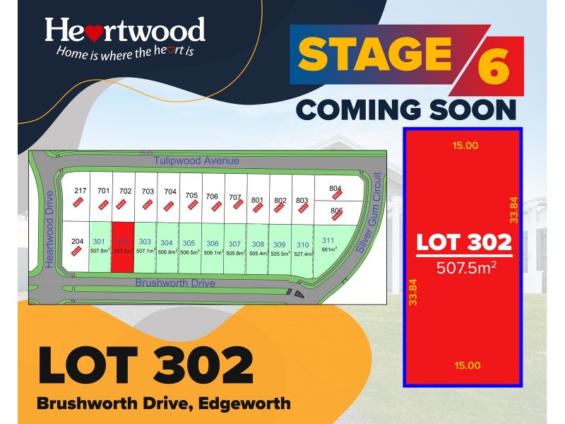 Lot Lot, 302 Brushworth Drive, Edgeworth NSW 2285