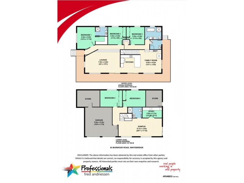 93 Burwood Road, Whitebridge NSW 2290 Floorplan