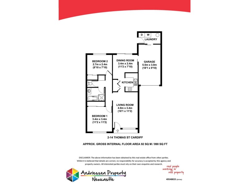 Cardiff NSW 2285 Floorplan