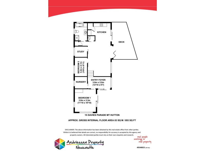15 Davies Parade, Mount Hutton NSW 2290 Floorplan