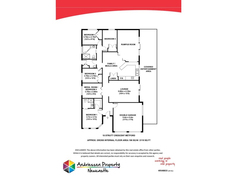 18 Strutt Crescent, Metford NSW 2323 Floorplan