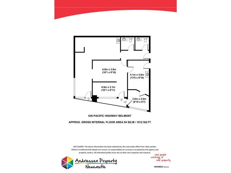 636 Pacific Highway, Belmont NSW 2280 Floorplan
