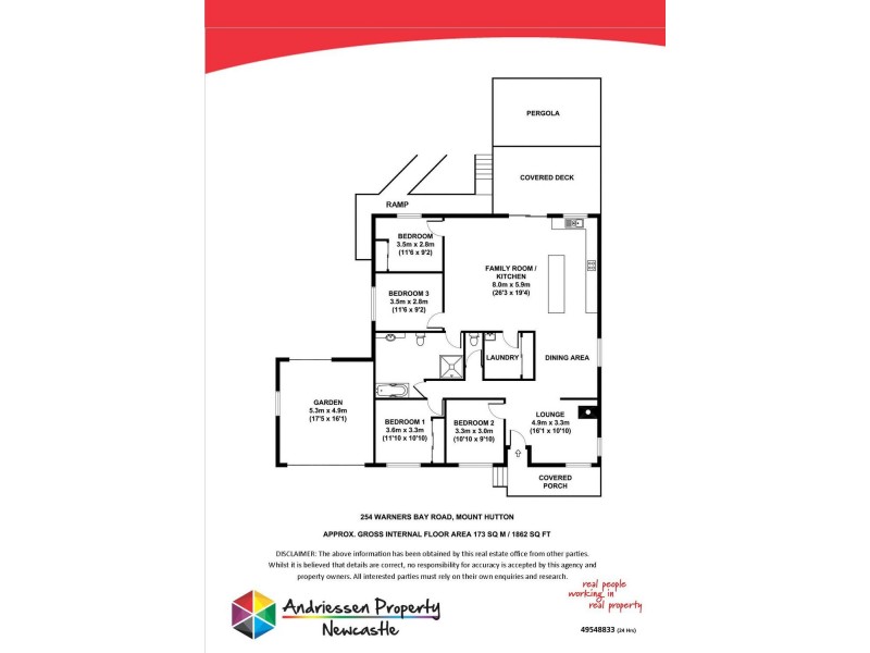 254 Warners Bay Road, Mount Hutton NSW 2290 Floorplan